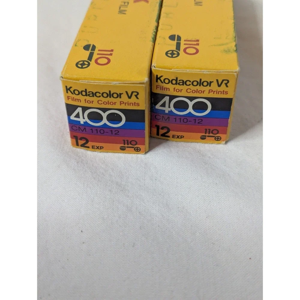 2 lot Kodacolor VR camera film 400 KODAK 110 color print 12 exposures expire‎ 88
